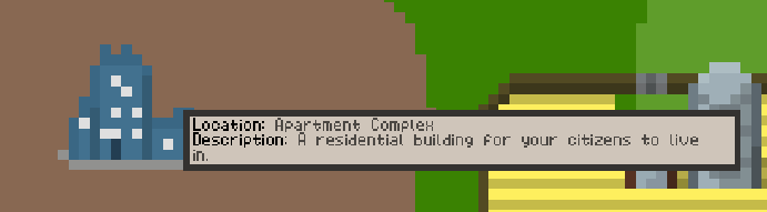 Tooltip information for a residential apartment complex.